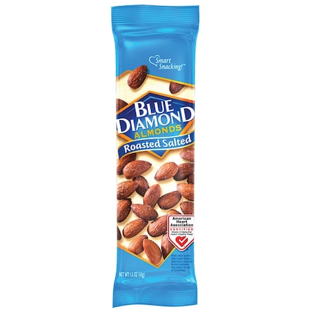 Blue Diamond ALMONDS, RSTD, SALTD, 1.5Z, 12C, PK12 BLE5180